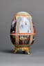 PORCELAIN EASTER EGG WITH RELIGIOUS DECORATION AND SAINT JEAN-PAUL II