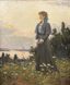 VIKTOR BABENTSOV (1921–2012)
Portrait of a Young Woman by the Dnieper River (Portrait of Lesya Ukrainka?)