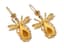 PAIR OF ANTIQUE STYLE ‘BEE’ SILVER-GILT, DIAMOND AND CITRINE EARRINGS