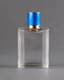PERFUME FLACON WITH BLUE AND WHITE ENAMEL ON SILVER WITH CARTIER LID, 1927