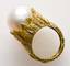 Buccellati. Pearl ring
Buccellati. Gold ring set with an impressive south sea pearl