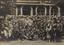 EMPEROR NICHOLAS II, EMPRESS ALEXANDRA FEODOROVNA, GRAND PRINCE DMITRY KONSTANTINOVICH WITH OFFICERS AND WIVES OF OFFICERS OF THE LIFE GUARDS HORSE-GRENADIER REGIMENT DURING THE REGIMENTAL HOLIDAY ON 6 JUNE 1903 IN PETERHOF.
Photograph