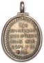 SILVER PENDANT ICON 'SAINTS METROPHANES OF VORONEZH AND SERAPHIM OF SAROV'(?)
Russia, early 20th century