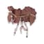 CARON PARIS
Leather blossom brooch