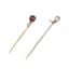 SET OF TWO ANTIQUE GOLD TIE PINS