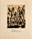 NATALIA GONCHAROVA (1881-1962)
Illustration for two poems of Aleksei Kruchyonykh ‘Pustynniki’ and ‘Pustynnitsa’ (The desert men and The desert woman), 1913