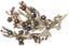 BROCHE ‘BOUQUET DE FLEURS’ DE STYLE ANTIQUE EN OR 18K DIAMANTS, RUBIS ET ÉMAIL, ANNEES 1960