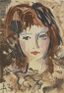 ANATOLY ZVEREV (1931 - 1986)
Portrait of a woman with auburn hair