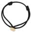 CARTIER
BLACK LEATHER CORD BRACELET WITH 18k GOLD HEART PENDANT