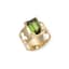 14K YELLOW GOLD AND TOURMALINE HANDMADE RING