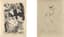 KONSTANTIN RUDAKOV (1891-1949)
Pair of illustrations for 'Au Port', a short story by Guy de Maupassant (1889)