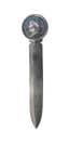 CHRISTOFLE SILVER-PLATED LETTER OPENER AND BOOKMARK WITH A PROFILE OF NAPOLEON