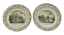 TWO FRENCH FAIENCE PLATES FEATURING SCENES OF FRENCH HISTORY
Choisy-le-Roi pottery factory, France, circa 1820
