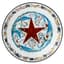 SOVIET PORCELAIN PROPAGANDA PLATTER: 'RSFSR. KRASNAYA ZVEZDA' [RSFSR. RED STAR]
DESIGNED BY LUBOV GAUSH, STATE PORCELAIN FACTORY, 1920