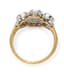 18K YELLOW AND WHITE GOLD, DIAMOND RING