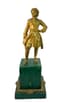 SCULPTURE OF PETER I ON A MALACHITE BASE
Russia, 19th century