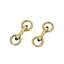 CARTIER
18K GOLD AND LAPIS LAZULI
« ANNEAUX DE PONT » CUFFLINKS