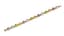 14K YELLOW GOLD, DIAMOND, TOPAZ, AMETHYST, CITRINE AND PERIDOT BRACELET