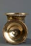 RUSSIAN SILVER-GILT CAVIAR VASE ON PEDESTAL WITH COVER, 1851