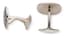BELFIORE SILVER AND ENAMEL CUFFLINKS