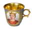 A CUP FROM THE PARISIAN WEDDING SERVICE OF THE GRANDE DUCHESS EKATERINA MIKHAILOVNA. Circa 1848.