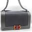 CHANEL GREY CUBE EMBOSSED MEDIUM BOY BAG
Cruise, Silver Hardware, 2013-2014