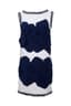 CHANEL BY KARL LAGERFELD SPRING 2014
White and navy-blue silk dress