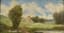 GUSTAVE EUGÈNE CASTAN (1823-1892)
Summer landscape with a farm