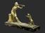 HENRY FUGERE (1872-1944)
Nude woman playing two horns with dancing goat