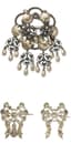 SET OF THREE SILVER BROOCHES