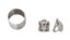 SET OF 18K WHITE GOLD DIAMOND RING AND EARCLIPS