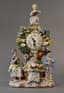 MEISSEN PORCELAIN MANTEL CLOCK, CIRCA 1880