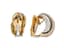 18K YELLOW GOLD, DIAMOND, RUBY, SAPPHIRE, EMERALD EAR CLIPS