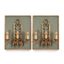 PAIR OF THREE-LIGHT BRASS WALL SCONCES IN THE MANNER OF MAISON JANSEN