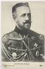NICOLAS Nicolaevitch of Russia. 1856-1929.
Cabinet photo. 1925. SIGNED AND DATED BY THE GRAND DUKE (in Russian). A postcard depicting the same is attached. НИКОЛАЙ...