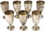 TIFFANY & CO. SET OF SEVEN VINTAGE STERLING SILVER GOBLETS