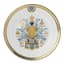 PORCELAIN PLATE FROM THE SERVICE OF HER MAJESTY THE EMPRESS MARIA ALEXANDROVNA, CUIRASSIER GUARDS REGIMENT
Imperial Porcelain Factory, St Petersburg, 1870s