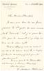 Ilya METCHNIKOV. 1845-1916. Russian Bacteriologist. Autographed signed letter to Dr. Blanchard.