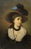 EUROPEAN SCHOOL, CIRCA 1900
Portrait of a woman in a hat