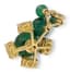 'TEDDY BEAR' 18K YELLOW GOLD, SAPPHIRE, EMERALD AND DIAMOND PENDANT