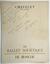 TWO BALLET PROGRAMS
1954, 1956