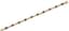 14K YELLOW GOLD, EMERALD, RUBY AND SAPPHIRE BRACELET