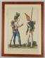 Russian and German soldiers during the Napoleonic wars.