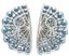 GIRONA PRIVÉ
BOUCLES D’OREILLES EN OR GRIS 18K, DIAMANTS 6,43 CT. ET TURQUOISES (AVEC CERTIFICAT)