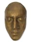 MASQUE MORTUAIRE DE VLADIMIR VYSOTSKY
Bronze, inscrit au verso : Exemplaire numéro 1 et à la laque rouge : M.V. [Marina Vlady] 1980.
sculpté par Yuri Vasiliev (1925–1990)
