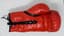 MIKE TYSON (B.1966), AUTOGRAPH
MIKE TYSON’S HAND-SIGNED RING RED EVERLAST BOXING GLOVE
Red left-handed Everlast boxing glove, prominently signed in black felt tip by Mike Tyson.