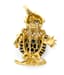 ‘CLOWN’ 18K YELLOW GOLD, DIAMOND AND SAPPHIRE BROOCH