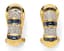 18K YELLOW GOLD, DIAMOND AND SAPPHIRE EARRINGS