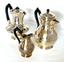 SIX PIECE HOT CHOCOLATE AND COFFEE SET
comprising of: hot chocolate pot, coffee pot, milk jar, candy bowl, sugar bowl and jam bowl
