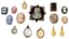 SET OF 18K GOLD AND SILVER, PEARL AND DIAMOND CAMEO, 18TH CENTURY AND FOURTEEN CAMEOS AND MEDALS